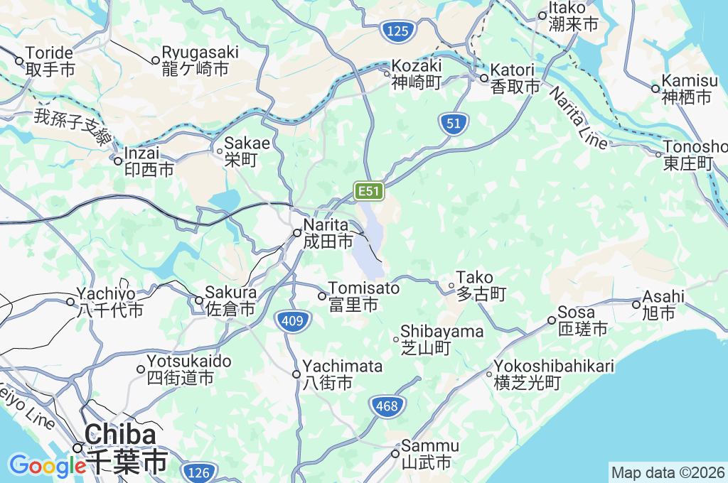 Narita International Airport Area Map