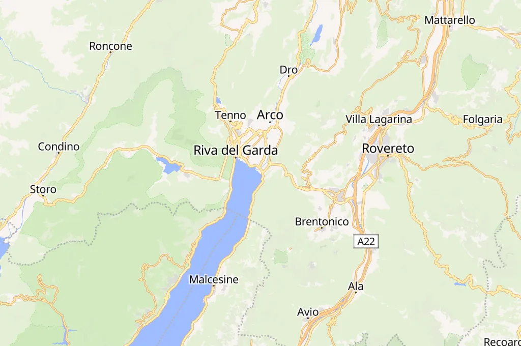 Circolo Surf Torbole Area Map