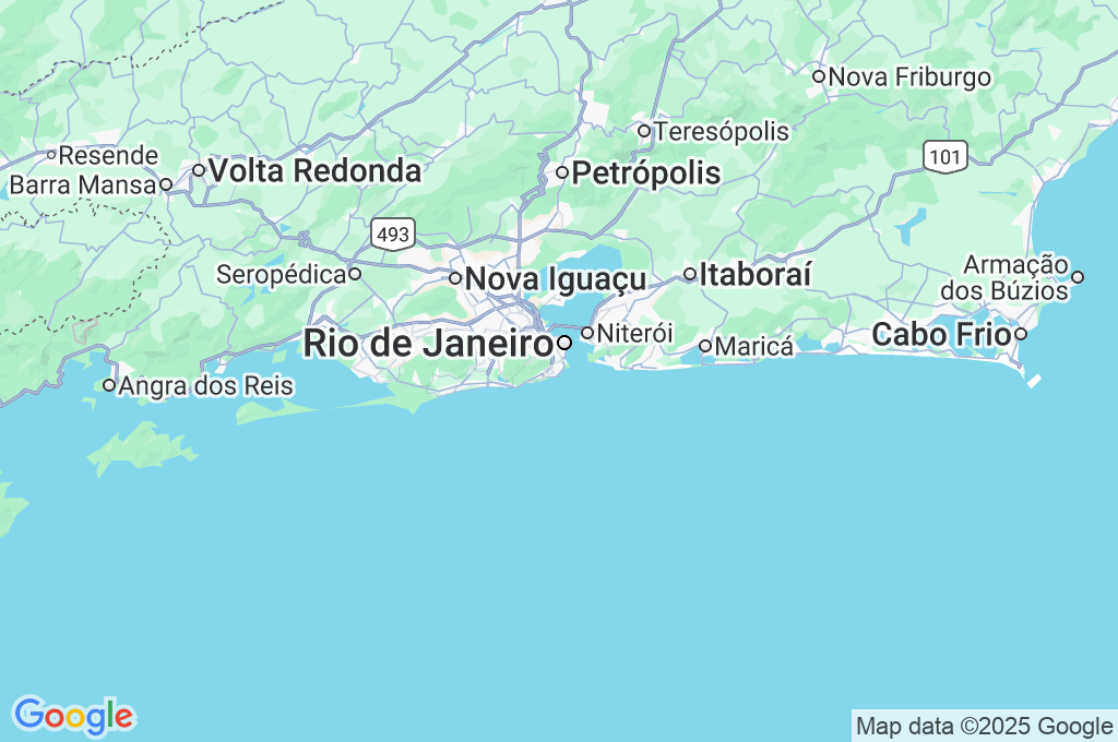 Copacabana Beach Area Map