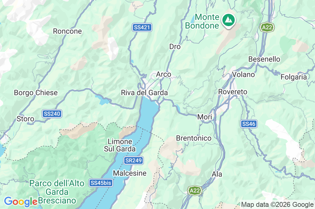 Circolo Surf Torbole Area Map
