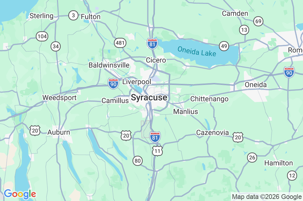 Syracuse University Area Map