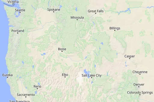 Map of Idaho