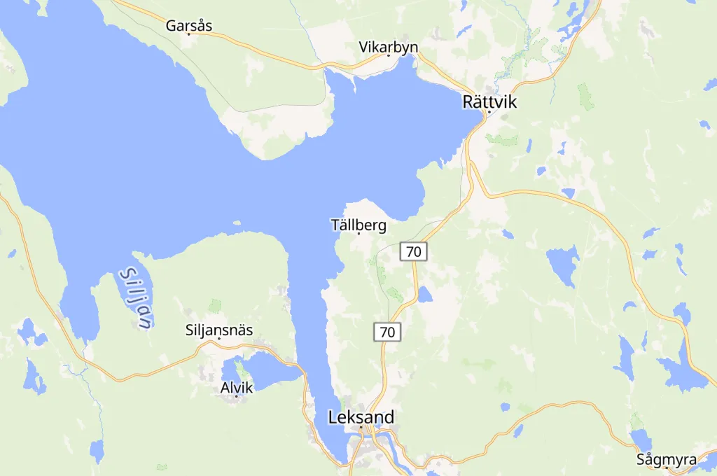 Tällberg Area Map