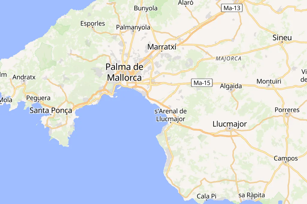 Can Pastilla Area Map Can Pastilla Area Map