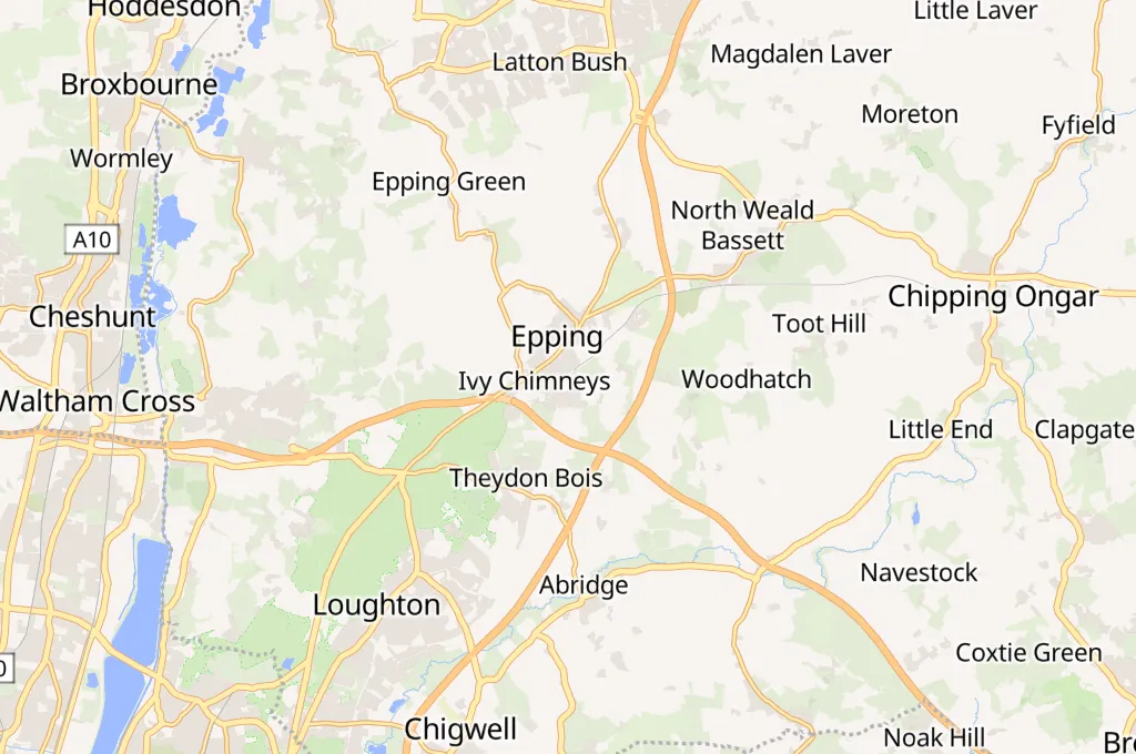Epping Area Map