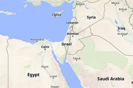 Map of Israel