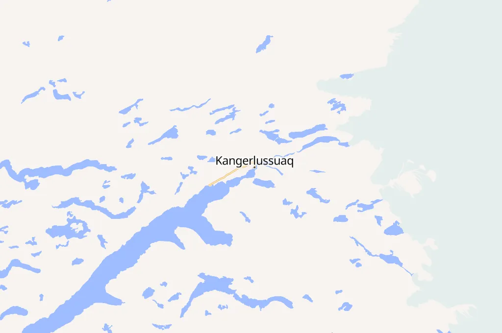 Kangerlussuaq Airport Area Map Kangerlussuaq Airport Area Map
