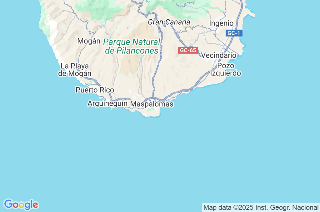 Playa del Inglés Area Map