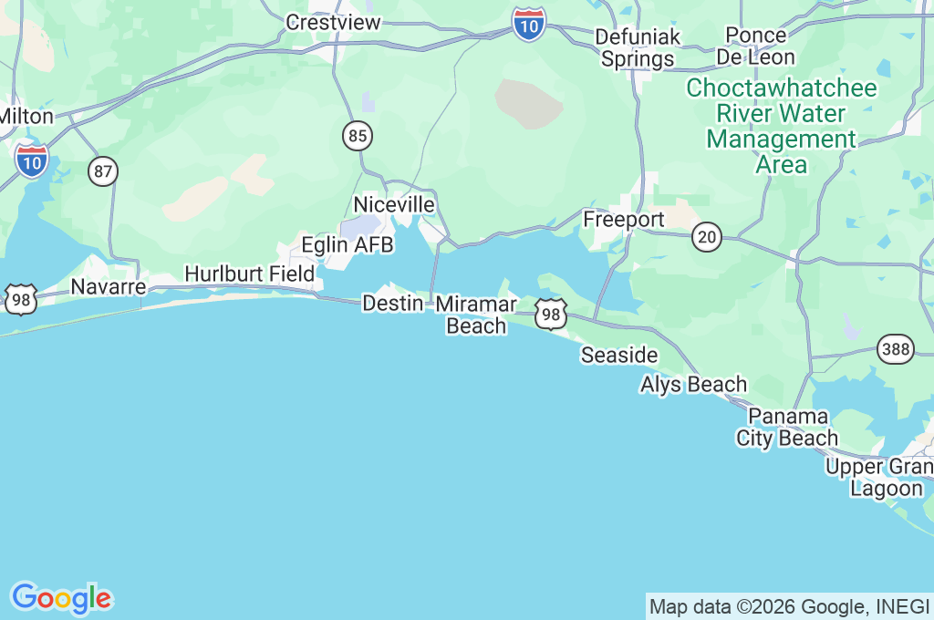 Seascape Resort Area Map
