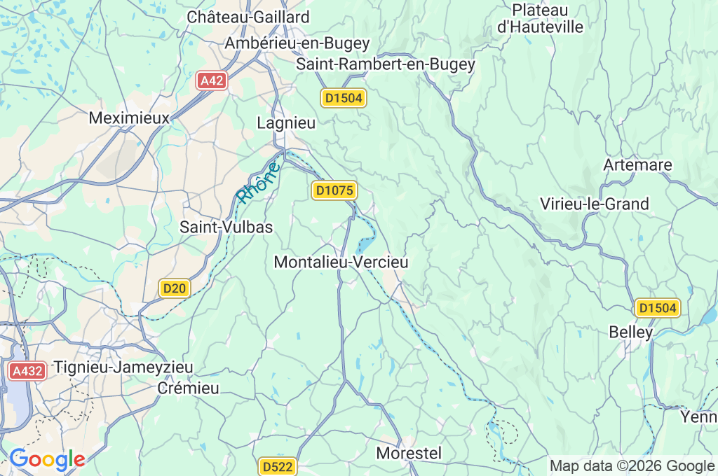 Vallée Bleue Area Map