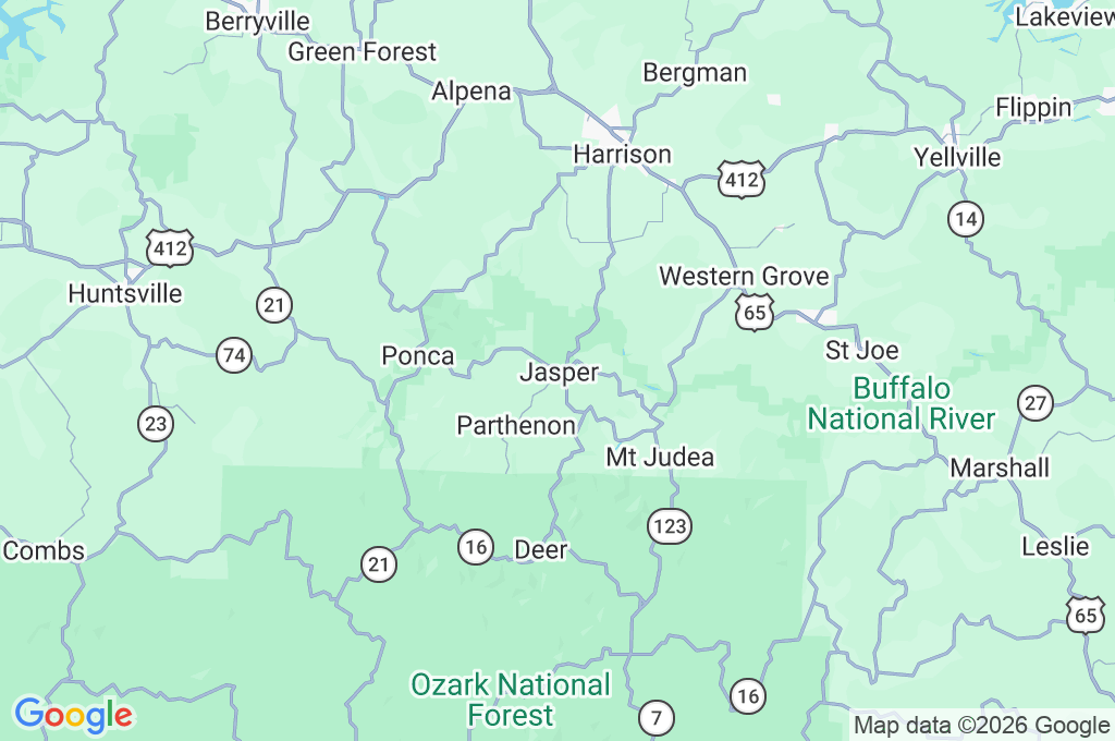 Jasper Area Map Jasper Area Map