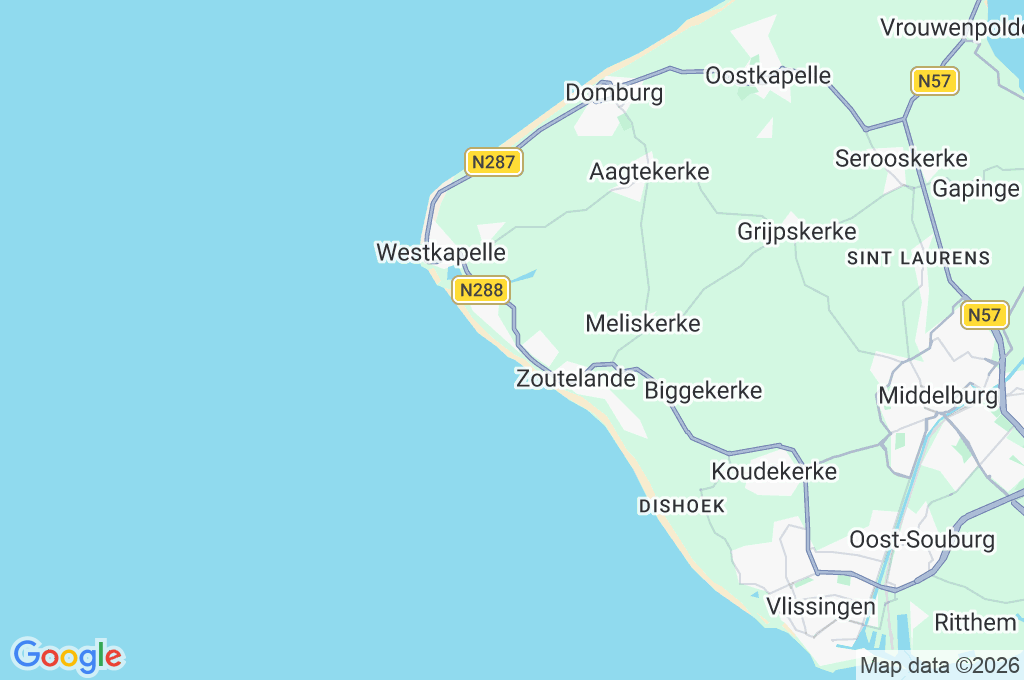 Zoutelande Area Map