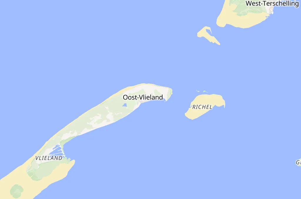 Oost-Vlieland Area Map Oost-Vlieland Area Map