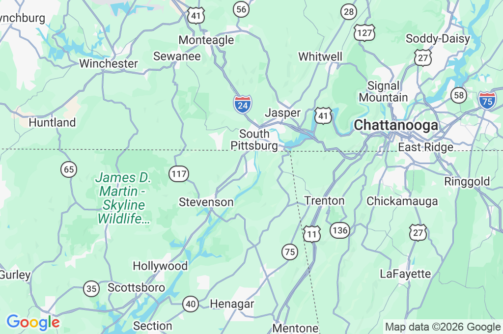 Bridgeport Area Map