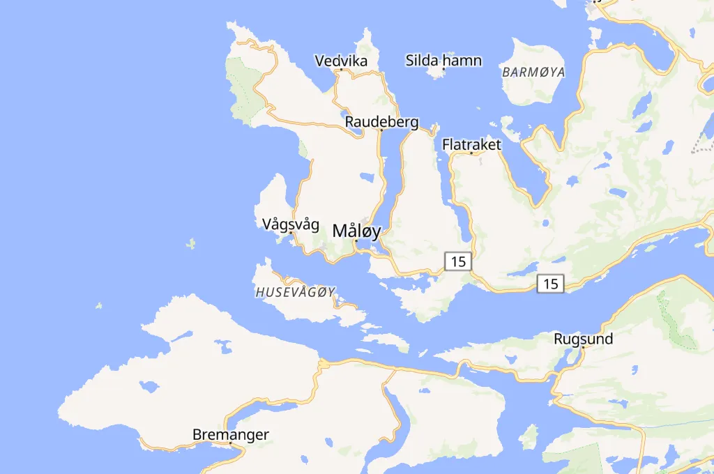 Måløy Area Map Måløy Area Map