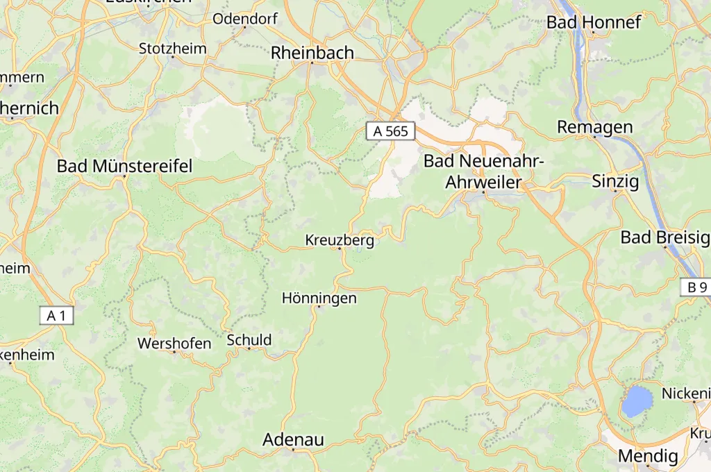 Altenahr Area Map
