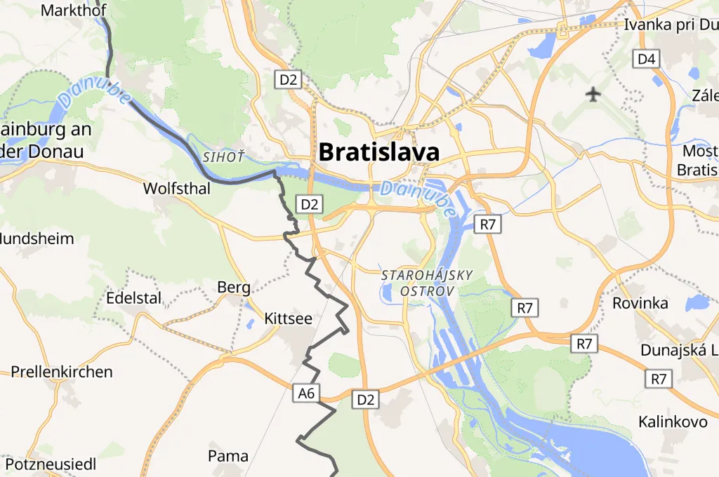 Petržalka Area Map