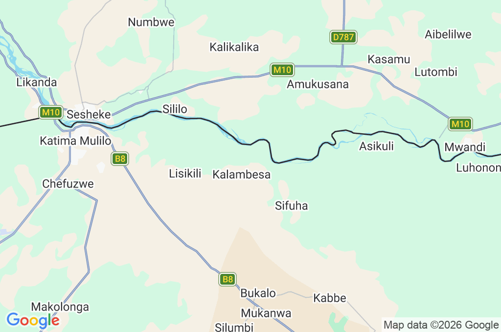 Zambezi Mubala Camp Area Map Zambezi Mubala Camp Area Map