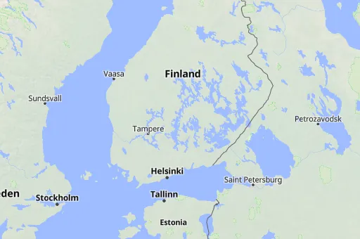 Map of Finland
