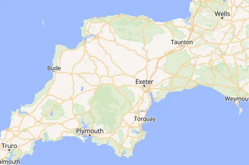 Map of Devon