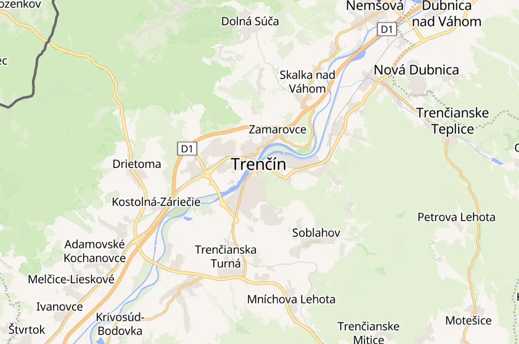 Štúrovo Square Area Map