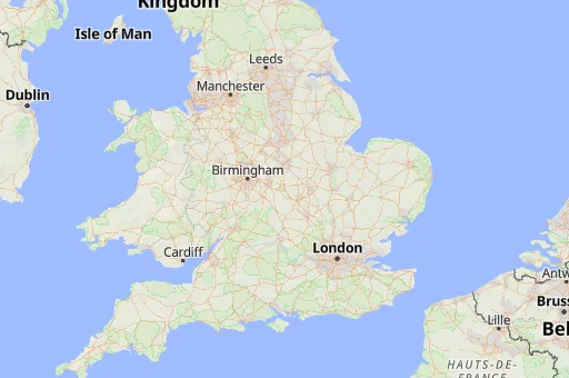 Map of England