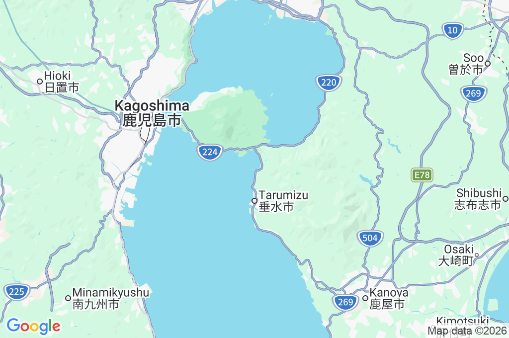 Sakurajima Area Map Sakurajima Area Map