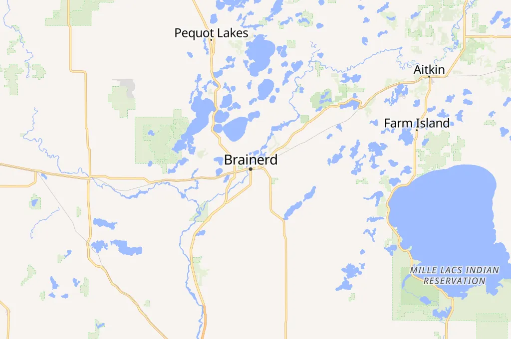 Brainerd Area Map