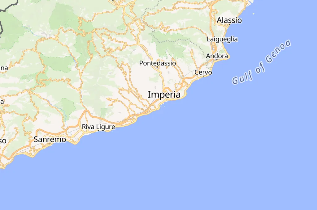 Imperia Area Map