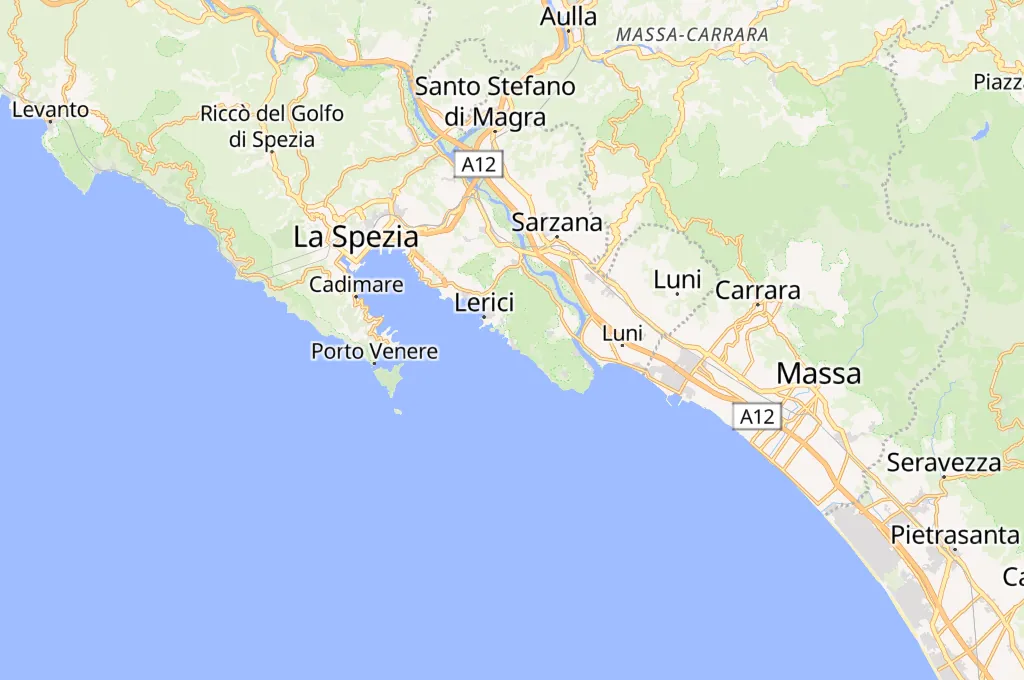Tellaro Area Map Tellaro Area Map