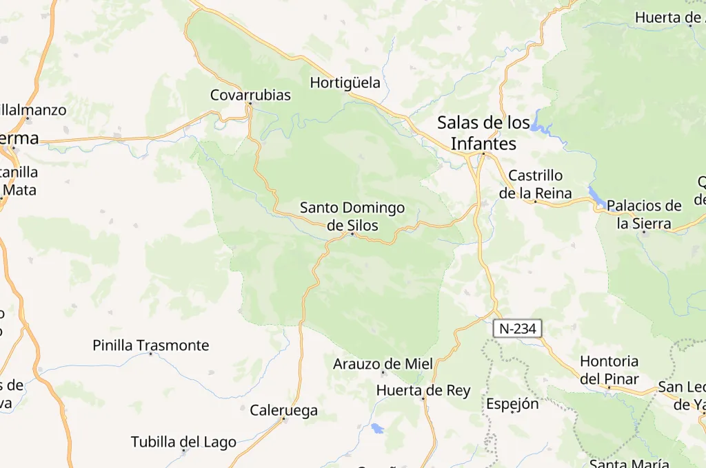Santo Domingo de Silos Area Map Santo Domingo de Silos Area Map
