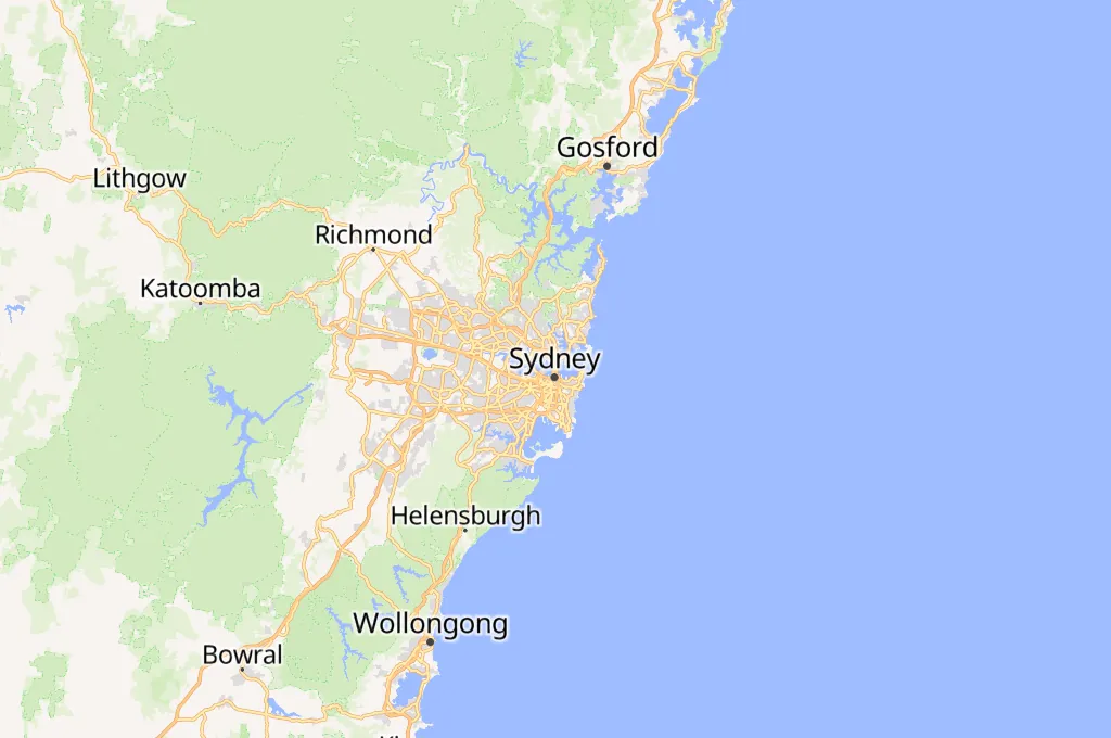 Sydney Harbour Bridge Area Map Sydney Harbour Bridge Area Map