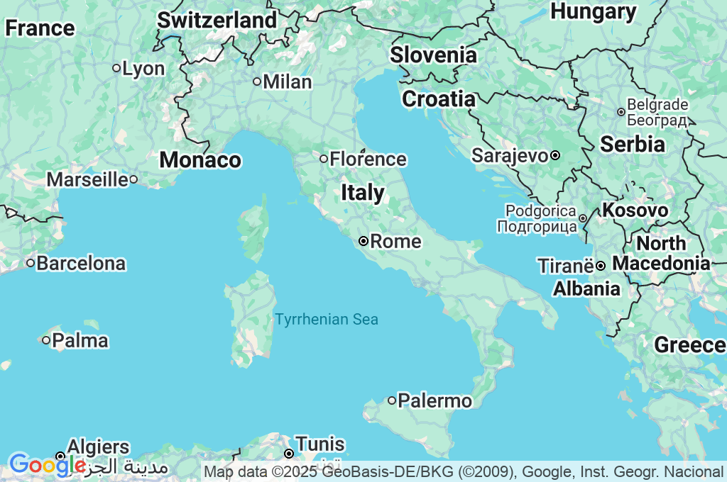 Fontana di Trevi Area Map