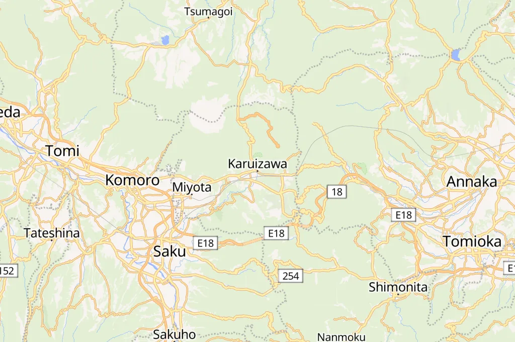 Karuizawa Area Map
