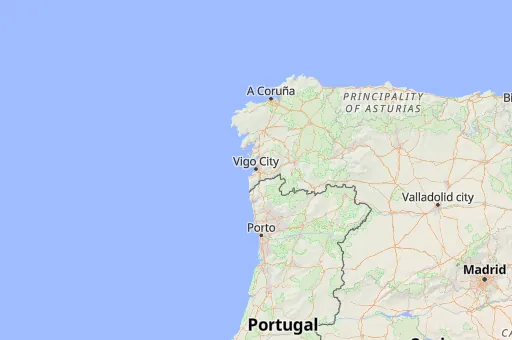 Map of Galicia
