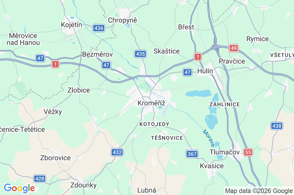 1. máje Area Map 1. máje Area Map