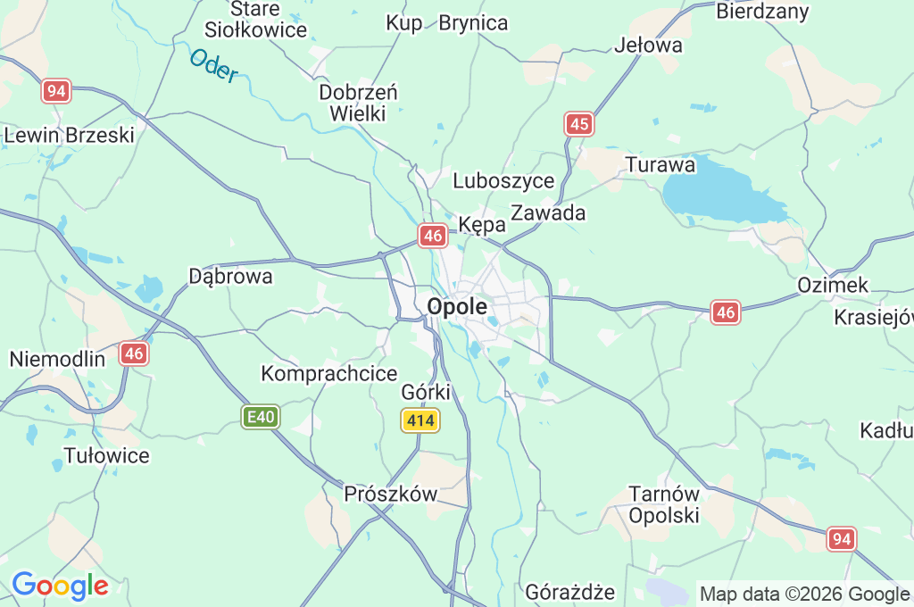Opole Area Map Opole Area Map