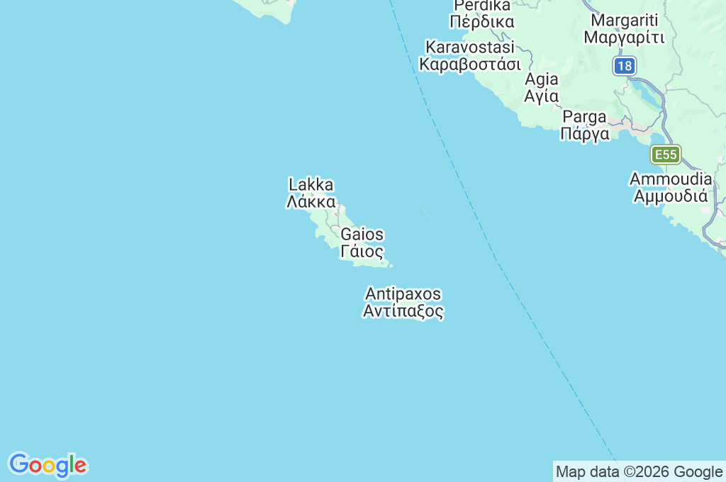 Gaios Area Map