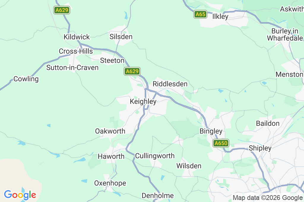 Keighley Railway Station Area Map Keighley Railway Station Area Map
