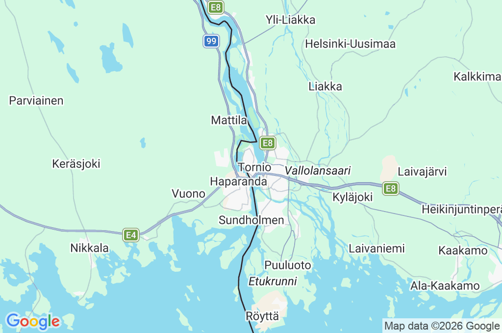 Tornio Area Map Tornio Area Map