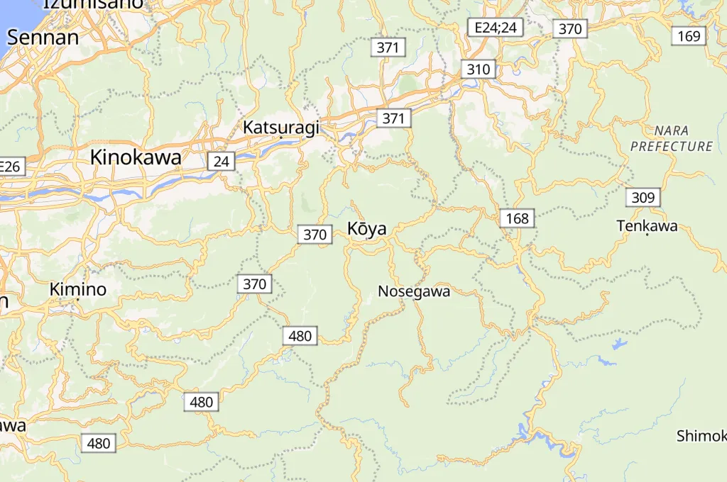 Kongobu-ji Area Map Kongobu-ji Area Map