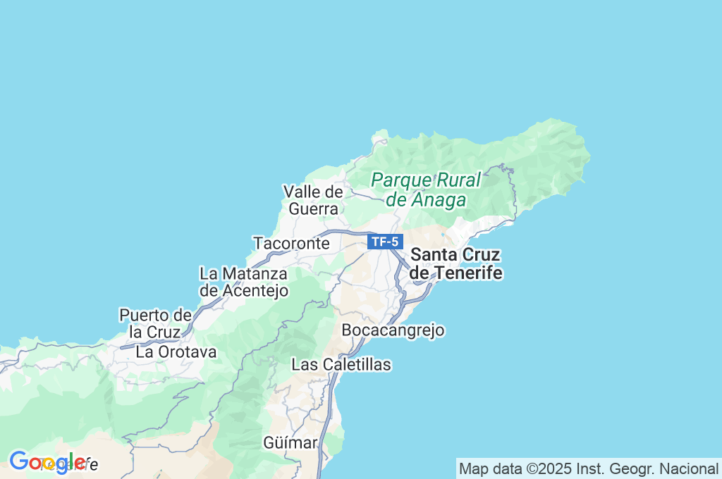 Tenerife North Airport-Ciudad de La Laguna Area Map Tenerife North Airport-Ciudad de La Laguna Area Map