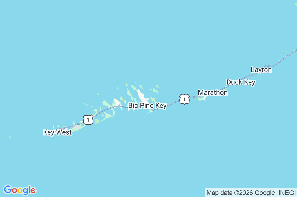 Big Pine Key Area Map