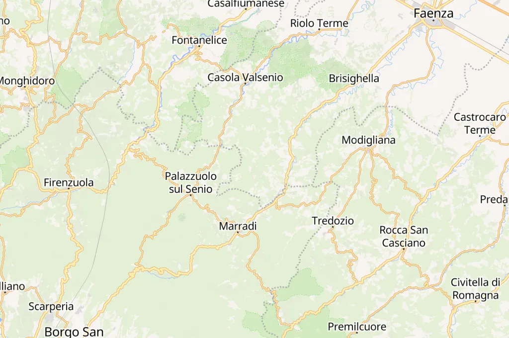 Monteromano Observatory Area Map
