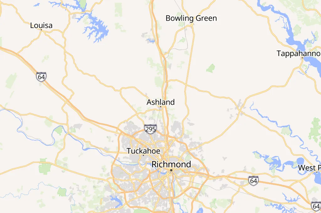 Ashland Area Map