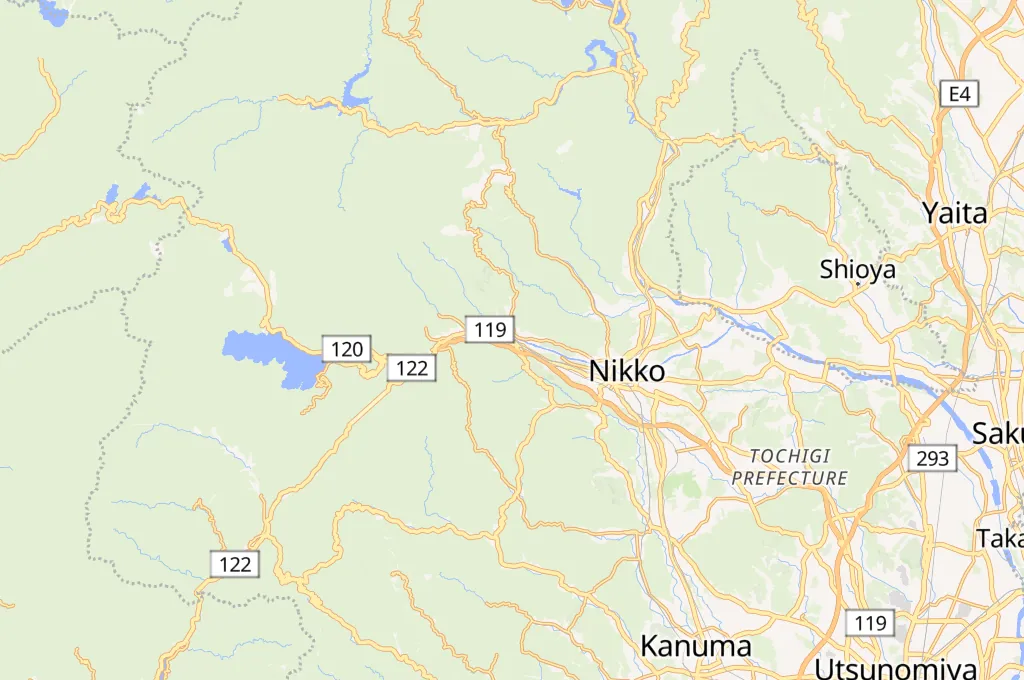 Tobu Nikko Station Area Map Tobu Nikko Station Area Map