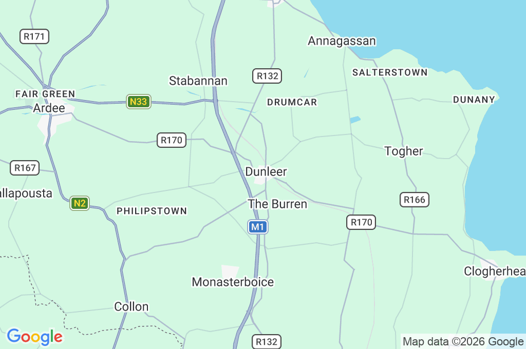 Dunleer Area Map Dunleer Area Map