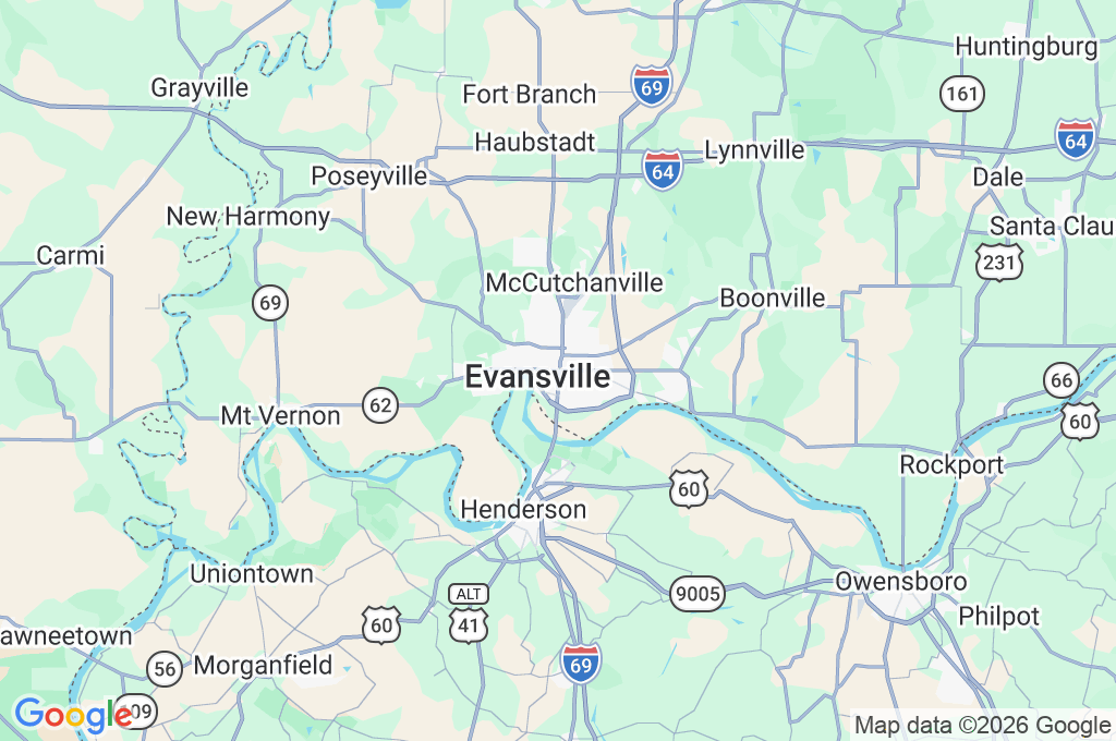Southern Indiana Area Map