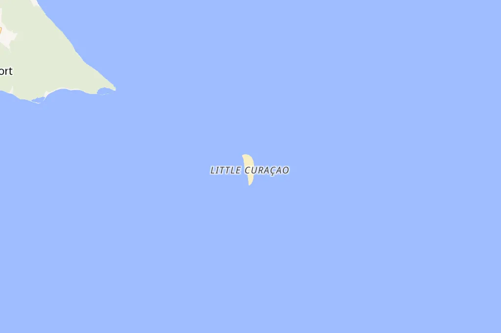 Klein Curaçao Area Map Klein Curaçao Area Map