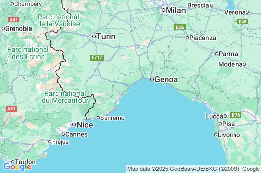 Map of Province of Savona